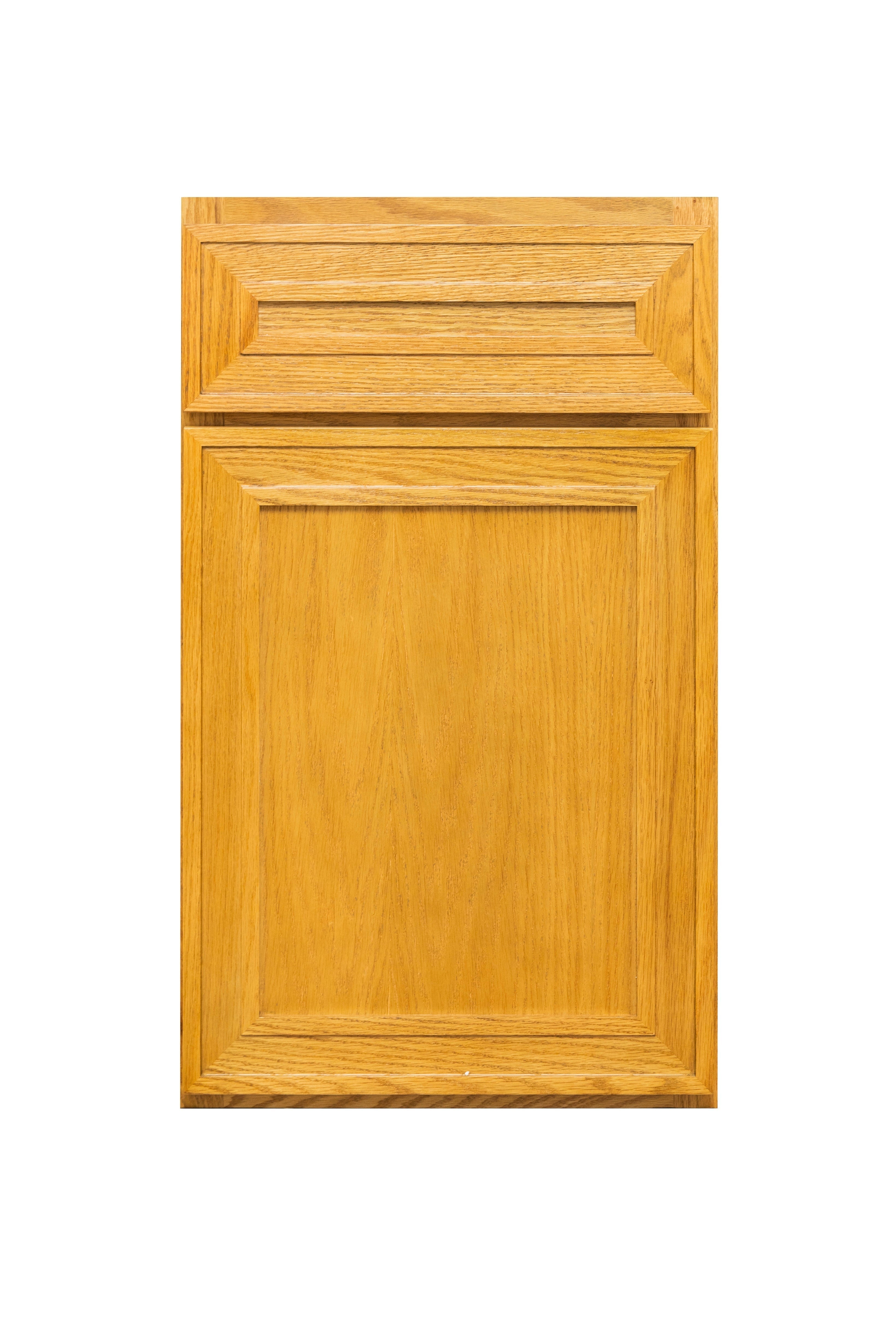 Wall 36" - American Oak 36 Inch Wall Refrigerator Cabinet(24"D)