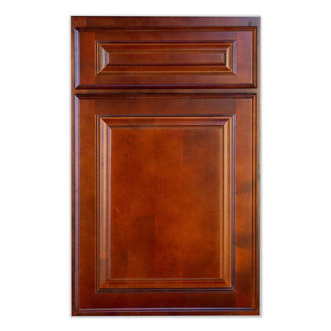 Wall 36" - Cherry 36 Inch Wall  Refrigerator Cabinet(24"D) - ZCBuildingSupply