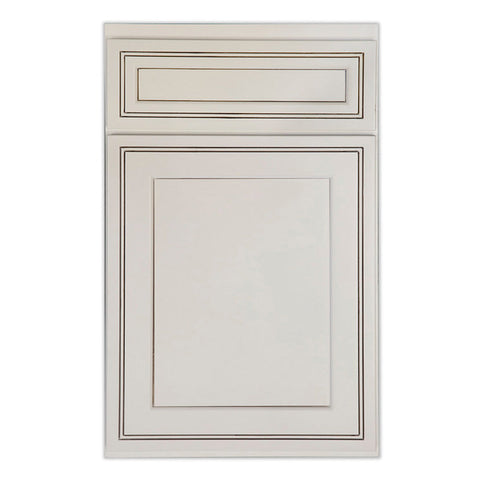 Base 36" - Classic White 36 Inches 3 Drawer Base Cabinet