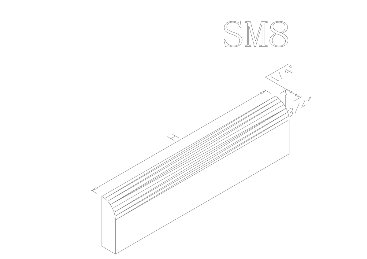 Cherry Scribe Molding 96"x 0.5" - ZCBuildingSupply