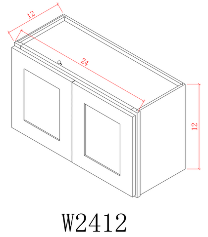 Wall 24" - Hunter Green 24 Inches Wall Cabinet