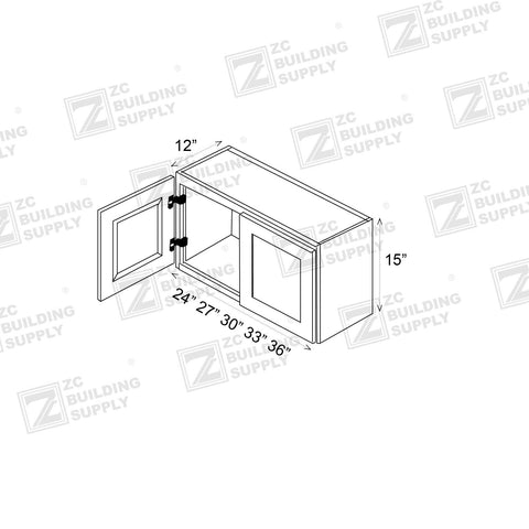 Wall 24" - Hunter Green 24 Inches Wall Cabinet