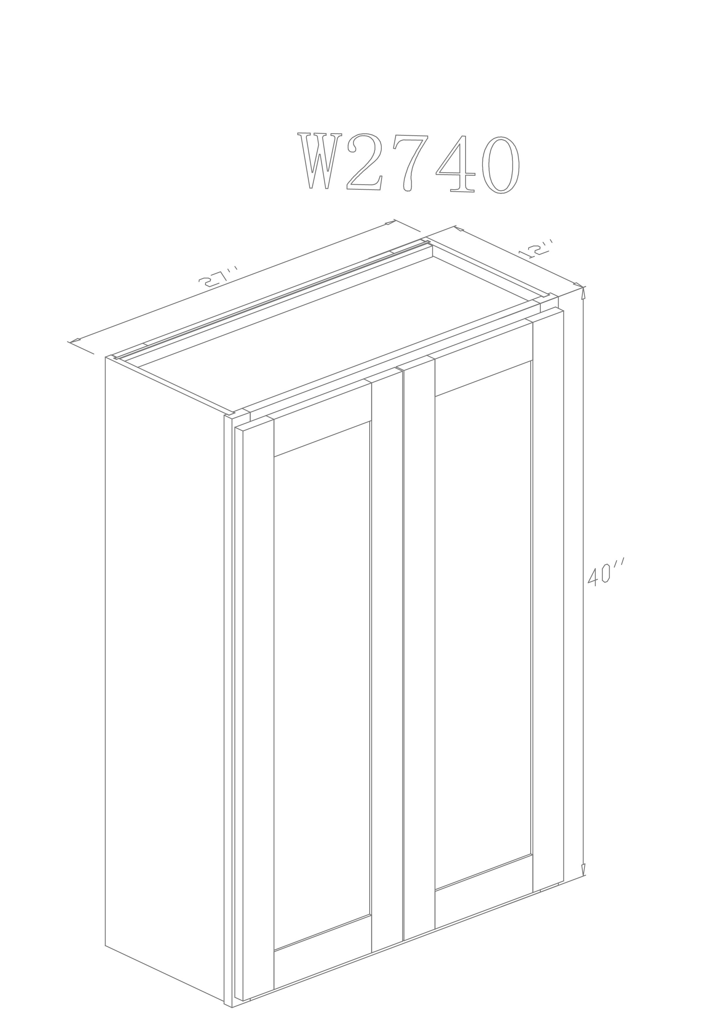 Wall 27" - Cognac 27 Inch Wall Cabinet - ZCBuildingSupply