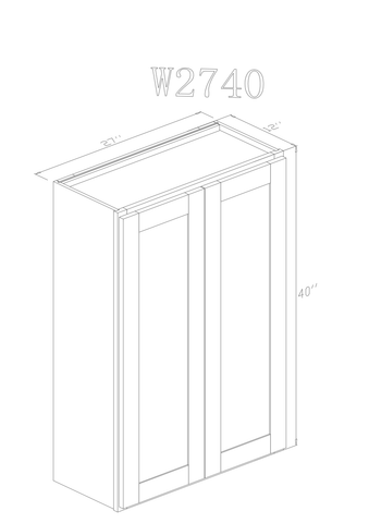 Wall 27" - Cognac 27 Inch Wall Cabinet - ZCBuildingSupply