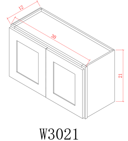 Wall 30" - Pure Grey 30 Inches Wall Stove Cabinet