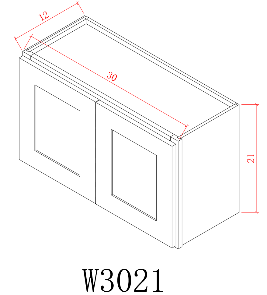 Wall 30" - Hunter Green 30 Inches Wall Stove Cabinet