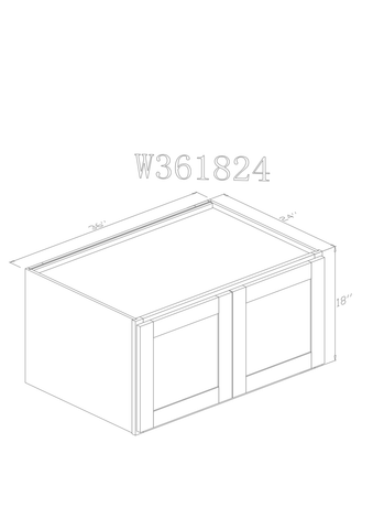 Wall 36" - Hunter Green 36 Inches Wall Refrigerator Cabinet(24"D)