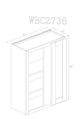 Wall 27" - Pure White 27 Inch Wall Blind Cabinet