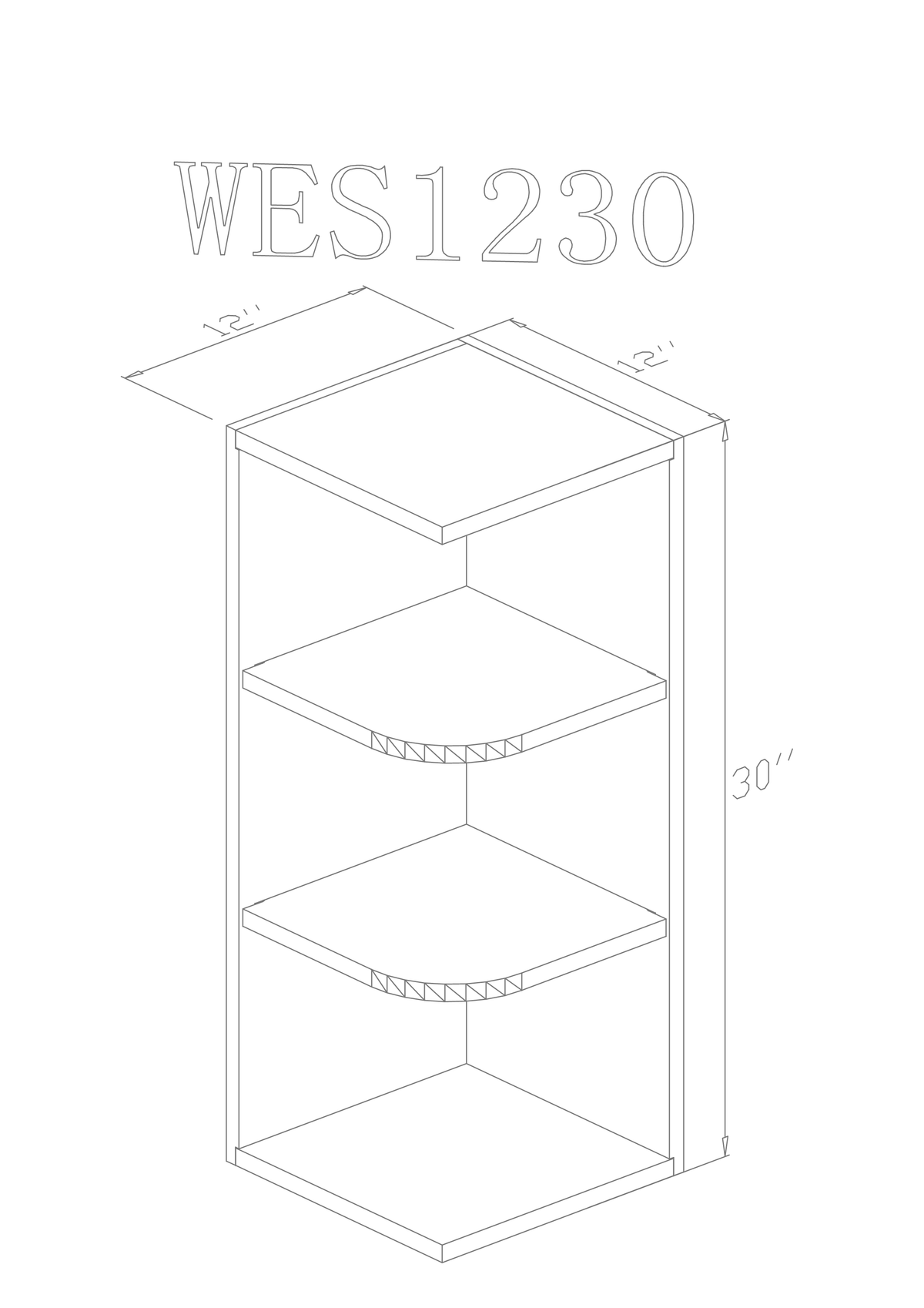 Wall 12" - Natural Shaker 12 Inch Wall Shelf Cabinet - ZCBuildingSupply