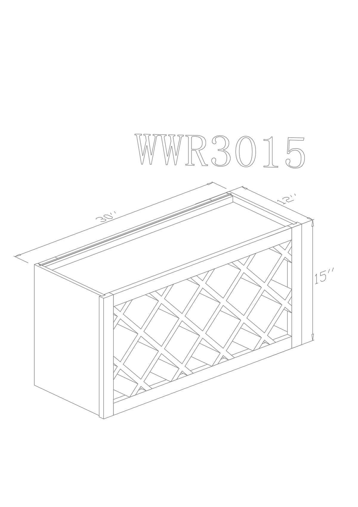 Wall 30" - Cherry 30 Inch Wall Wine Cabinet (12"D) - ZCBuildingSupply