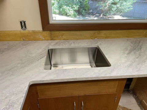 3cm Quartz 126"x 63" Countertop - White Lava ZC8639- Self Pick Up Only